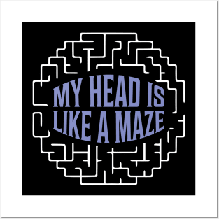 Head Brain Maze Posters and Art